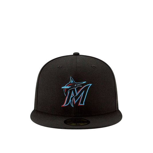 MLB Miami Marlins Black 59Fifty Fitted Cap