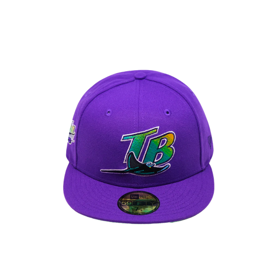 MLB Tampa Bay Devil Rays 1998 Inaugural Season Purple 59Fifty Fitted Cap